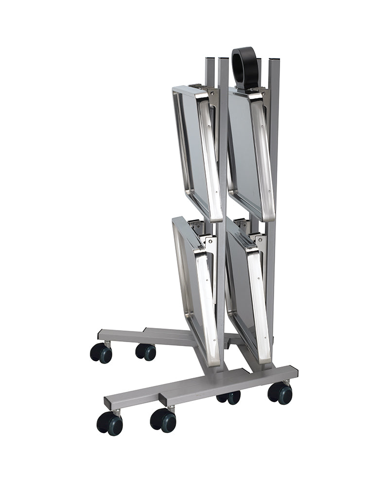Stack - Stainless steel color trolley